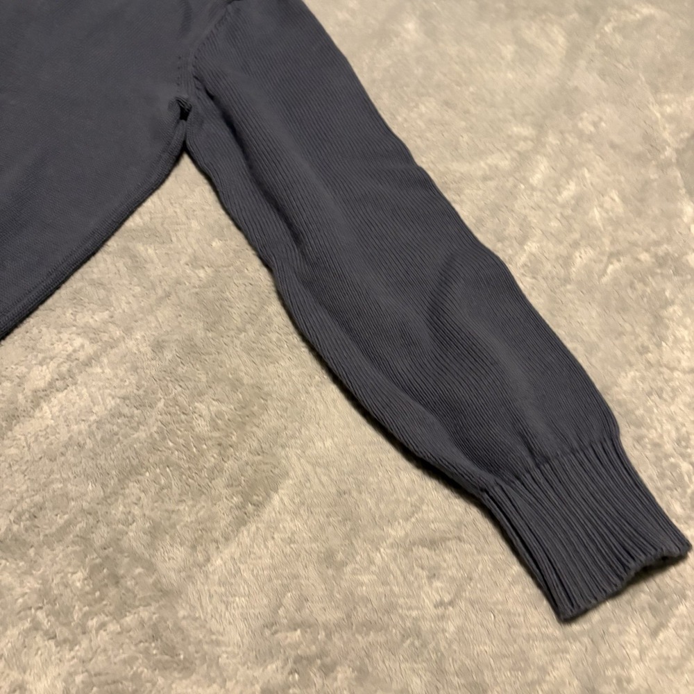 Eddie Bauer Sweater Men Medium Blue Turtleneck Quarter Zip Pull Over - Picture 13 of 16